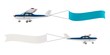 3d plane pulling advertisement banner