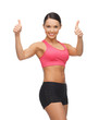 beautiful sporty woman