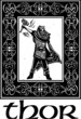 Norse God Thor With Border