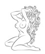 Vektor: Naked girl Naked girl