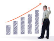 Foto: schoolboy draws a graph (with clipping path) schoolboy draws a graph (with clipping path)
