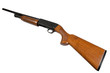 pump action shotgun isolated on white