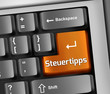 Keyboard Illustration "Steuertipps"