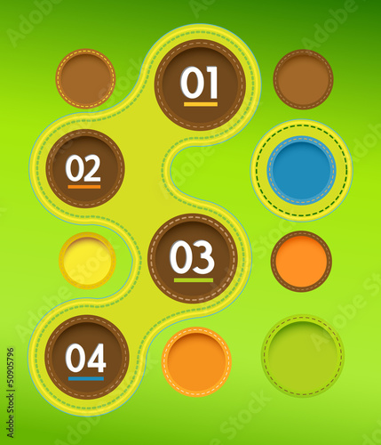 Vector: Info graphic circles with place for your text. Info graphic circles with place for your text.