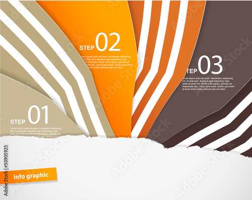 Vector: Four colored paper notes with place for your own text. Four colored paper notes with place for your own text.