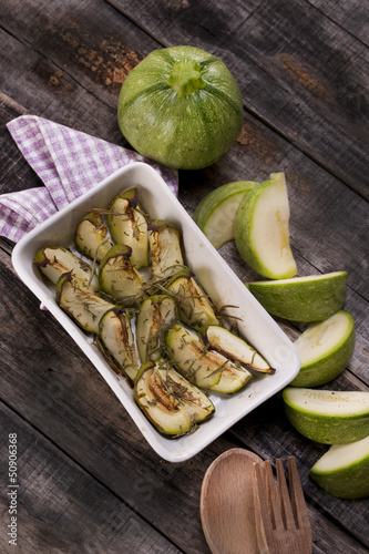 Photo: round zucchini round zucchini