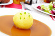 dumpling with sauce - Knödel mit Soße
