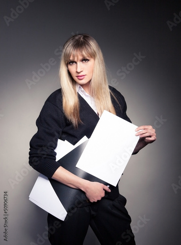 Photo: portrait of a beautiful business woman portrait of a beautiful business woman