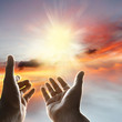 Hands in sky