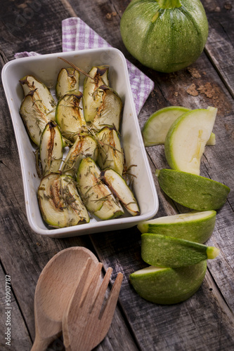 Photo: round zucchini round zucchini