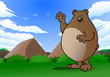 waving happy bear