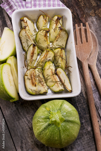 Photo: round zucchini round zucchini