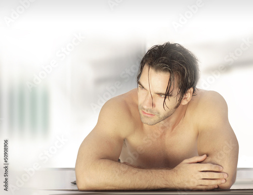 Photo: Male at spa Male at spa