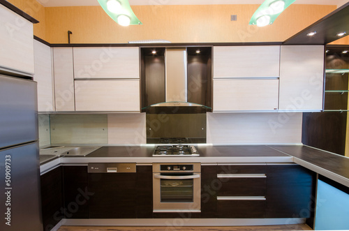 Photo: Interior of modern kitchen Interior of modern kitchen
