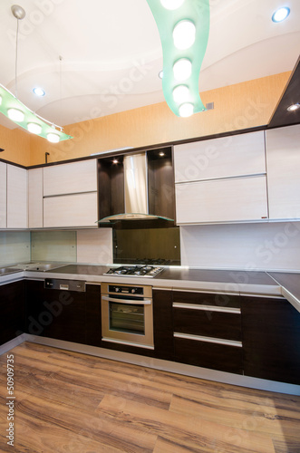 Photo: Interior of modern kitchen Interior of modern kitchen