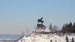 Monument to Salavat Yulaev in Ufa, Bashkortostan, Russia. 