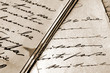 vintage handwritten letters