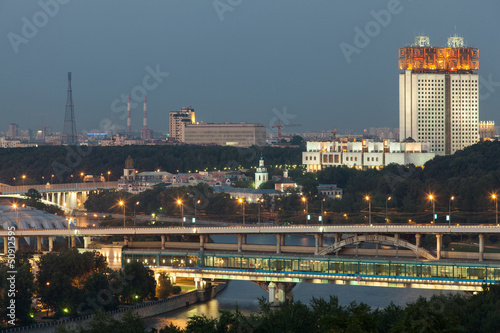 Photo: Academy of Sciences and Shukhov Tower from observation deck Academy of Sciences and Shukhov Tower from observation deck