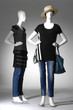 Photo: female clothing in jeans with bag on two mannequin female clothing in jeans with bag on two mannequin
