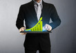 touch screen graph on a tablet