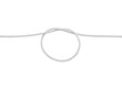Rope knot on white background