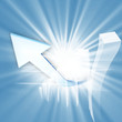 Illustration: 3D arrow modern 3D arrow modern