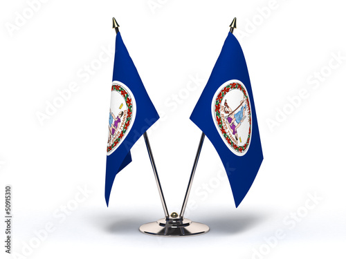 Illustration: Miniature Flag of Virginia Miniature Flag of Virginia
