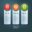 Colorful step up options banner template. Vector illustration.