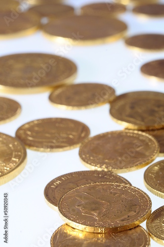 Photo: Lot of Gold coins for saving Lot of Gold coins for saving