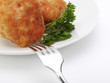 Foto: roasted cutlets with fork roasted cutlets with fork