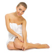 Young healthy girl isolated