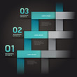 Modern arrow origami style step up options banner. Vector