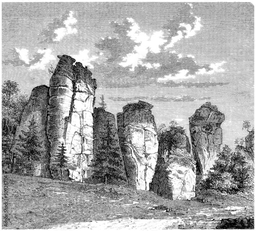 Illustration: Landscape : Strange Geology Landscape : Strange Geology
