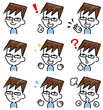 パパ　表情　手描き風