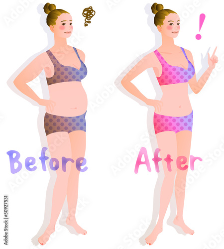 Illustration: ダイエットの効果 ダイエットの効果