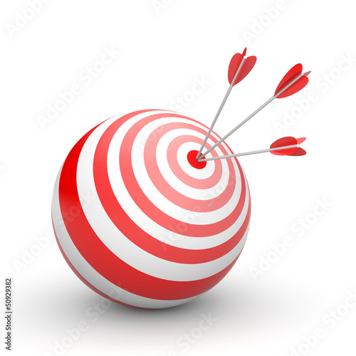 Illustration: Target with arrow Target with arrow