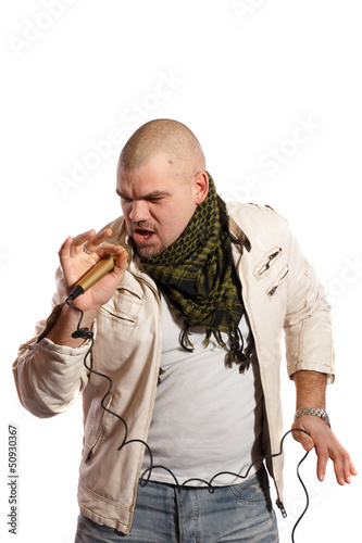 Illustration: rock singer rock singer