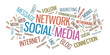 Social media typographical illustration