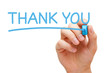 Thank You Blue Marker