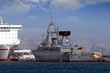 German frigate tied up in the port of Alicante