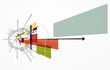 abstract concept nano ray computer technology business banner
