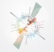 abstract concept nano arrow computer technology business backgro