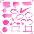 vector watercolor hand made signs and symbols