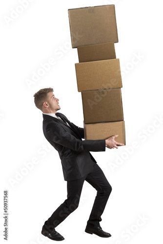 Photo: Difficult career of a businessman Difficult career of a businessman