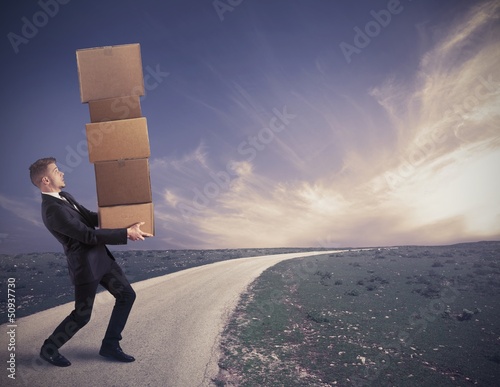 Photo: Difficult career of a businessman Difficult career of a businessman