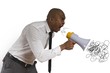 Angry businessman