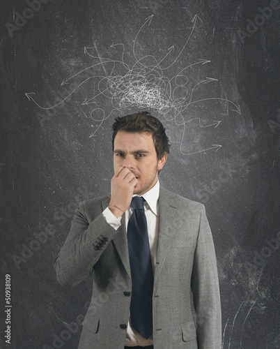 Photo: Confused businessman Confused businessman