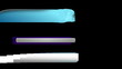 Three different lower third styles with a luma matte