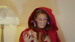 Christmas Little Red Riding Hood choosing decorations
