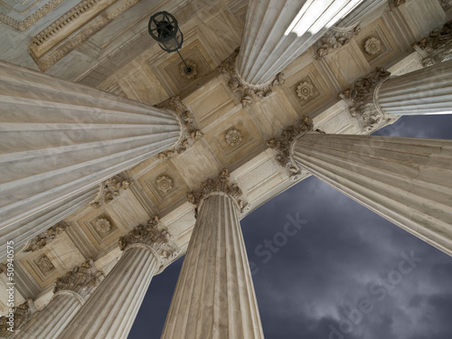 Photo: US Supreme Court Columns and Storm US Supreme Court Columns and Storm